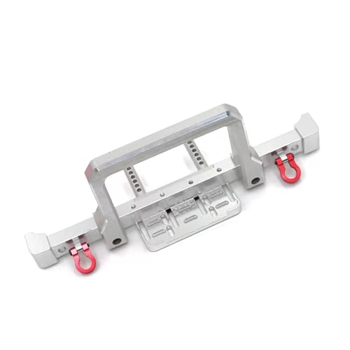 Kompatibel Mit MN999 Für Wrangler TRX4 SCX10 90046 90047 Für AXIAL 103007 1/10 RC Autoteile Metall-Upgrade Frontstoßstange RC-Stoßstange(Silver) von JVRWSC