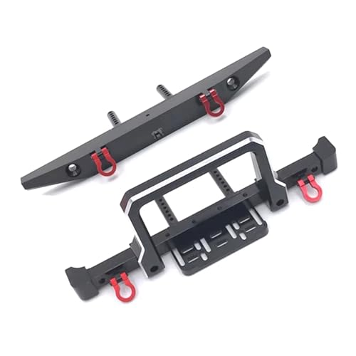 Kompatibel Mit MN999 MN222 Für TRX4 Für SCX10 90046 90047 1/10 RC Crawler Car Upgrade-Teile Metall Vorne Hinten Stoßstange RC-Stoßstange von JVRWSC