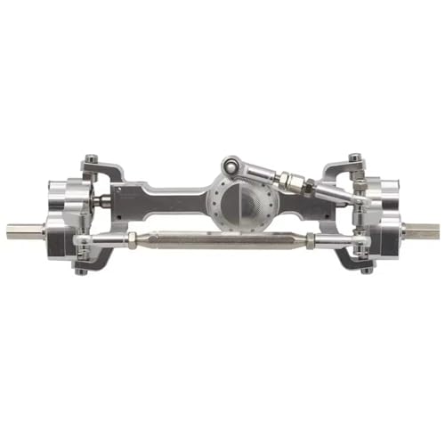 Kompatibel Mit MN99S Für MN D90 D91 D96 Für MN98 MN45 1/12 RC Auto Upgrade Teile CNC Metall Vorder- Und Hinterportalachsen-Set Ferngesteuerte Autoteile(Silver,Front) von JVRWSC