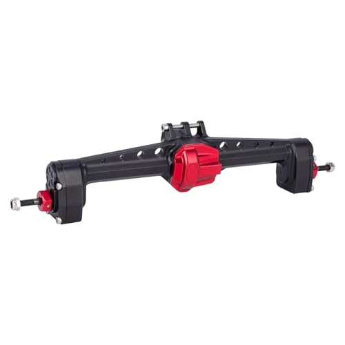 Kompatibel Mit SCX10 III AR45P 1/10 RC-Auto-Crawler CNC-Aluminiumlegierung Vorne Hinten Portalachse Upgrade-Teile Vorder Hinterachse RC(Black,Rear) von JVRWSC