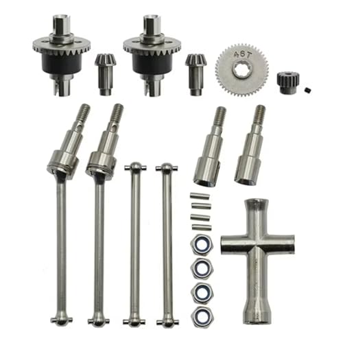 Kompatibel Mit SCY 16101 16102 16103 16201 16101 16102 Pro 1/16 RC Auto Upgrade Teile Zubehör Metall Differential Und Antriebswellensatz Ferngesteuerte Autoteile von JVRWSC