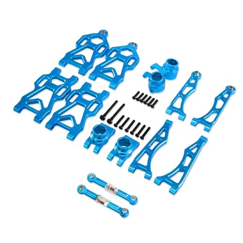 Kompatibel Mit SCY 16101 16102 Pro 16103 RC-Auto-Upgrade-Teile Zubehör Aluminiumlegierung Querlenkerrad Für Sitz-Lenkbechersatz RC-Zubehör(Blue,A) von JVRWSC