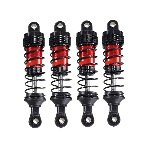 Kompatibel Mit SCY 16101 16102 Pro Für Wltoys 124008 144001 124017 Für MJX Für Hyper Go 16207 16208 16210 RC-Autoteile Stoßdämpfer RC-Zubehör(Red,77mm) von JVRWSC