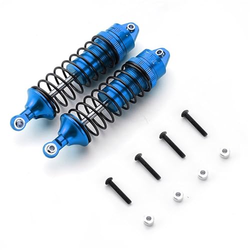 Kompatibel Mit TRAXXAS Für Slash 4x4 1/10 RC Autoteil-Zubehör, Ersatz-Stoßdämpfer Aus Aluminiumlegierung Mit Gewinde Vorne Ferngesteuerte Autoteile(Blue) von JVRWSC
