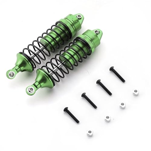 Kompatibel Mit TRAXXAS Für Slash 4x4 1/10 RC Autoteil-Zubehör, Ersatz-Stoßdämpfer Aus Aluminiumlegierung Mit Gewinde Vorne Ferngesteuerte Autoteile(Green) von JVRWSC