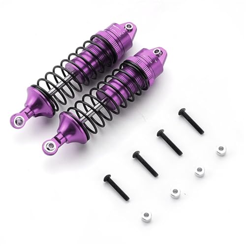 Kompatibel Mit TRAXXAS Für Slash 4x4 1/10 RC Autoteil-Zubehör, Ersatz-Stoßdämpfer Aus Aluminiumlegierung Mit Gewinde Vorne Ferngesteuerte Autoteile(Purple) von JVRWSC