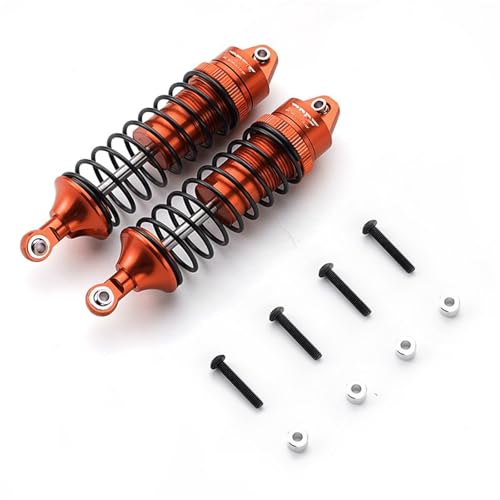 Kompatibel Mit TRAXXAS Für Slash 4x4 1/10 RC Autoteil-Zubehör, Ersatz-Stoßdämpfer Aus Aluminiumlegierung Mit Gewinde Vorne Ferngesteuerte Autoteile(Red) von JVRWSC