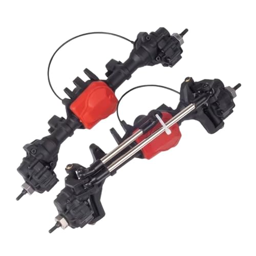 Kompatibel Mit TRX-4 Für Defender Für Bronco Für Chassis Aus Kunststoff, Vorne Hinten, Portalachse Mit Differenzialsperre, Satz Für 1/10 RC-Auto-Crawler Vorder Hinterachse RC(Rear and Front) von JVRWSC