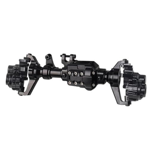 Kompatibel Mit TRX-4 TRX6 Aluminiumlegierung Vorder- Und Hinterportalachsengehäuse 1/10 RC Crawler Auto Upgrade Teile Zubehör Vorder Hinterachse RC(Black,Front Axle) von JVRWSC