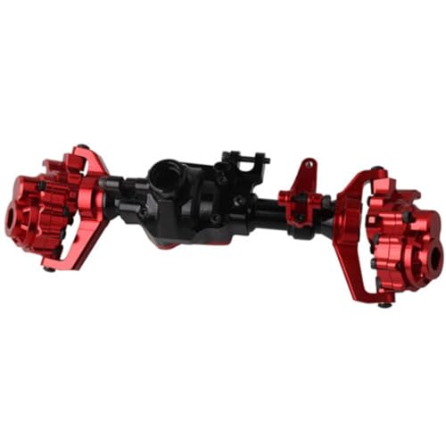 Kompatibel Mit TRX-4 TRX6 Aluminiumlegierung Vorder- Und Hinterportalachsengehäuse 1/10 RC Crawler Auto Upgrade Teile Zubehör Vorder Hinterachse RC(Red,Front Axle) von JVRWSC