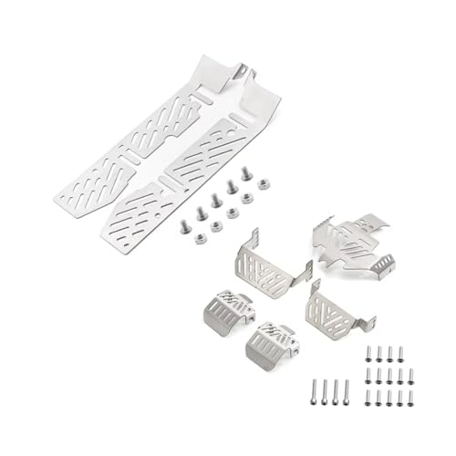 Kompatibel Mit TRX4 1/10 RC Crawler Cars Upgrade-Teile Zubehör Edelstahl Für Schutz des Für Chassis Anti-Rutsch-Platte RC-Zubehör(AB) von JVRWSC