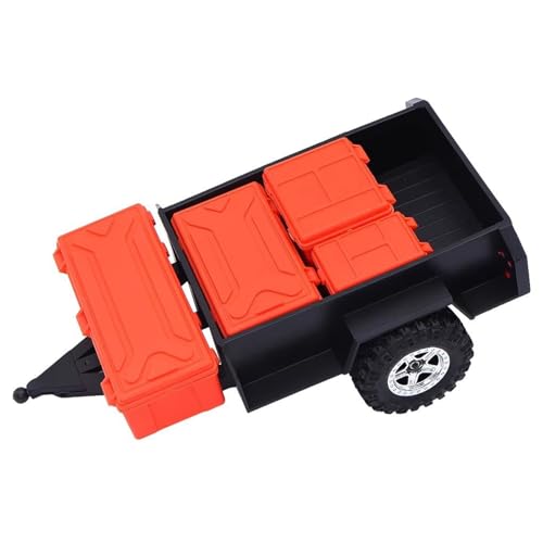 Kompatibel Mit TRX4M 1/18 RC Crawler Car, Upgrade-Teile, Ersatzzubehör, Nutzanhänger Mit Anhängerkupplung Und Aufbewahrungsbox Ferngesteuerte Autoteile Kompatibel Mit TRX4M 1/18 RC Crawler Car, Upgrade-Teile, Ersatzzubehör, Nutzanhänger Mit Anhängerkupplung Und Aufbewahrungsbox Ferngesteuerte Autoteile von JVRWSC