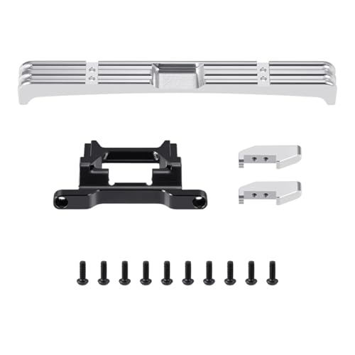 Kompatibel Mit TRX4M High Trail F150 1/18 RC Crawler Car Upgrade-Teile, Aluminiumlegierung, Vordere Und Hintere Stoßstange Mit Abschlepphaken RC-Zubehör(1set) von JVRWSC