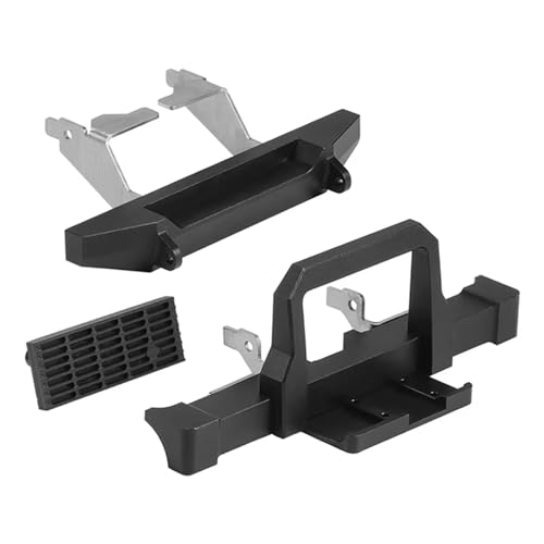 Kompatibel Mit TRX4M TRX-4M 1/18 RC Crawler Auto Upgrade Teile Zubehör Metall Vordere Und Hintere Stoßstange Mit Front Grill RC-Stoßstange von JVRWSC