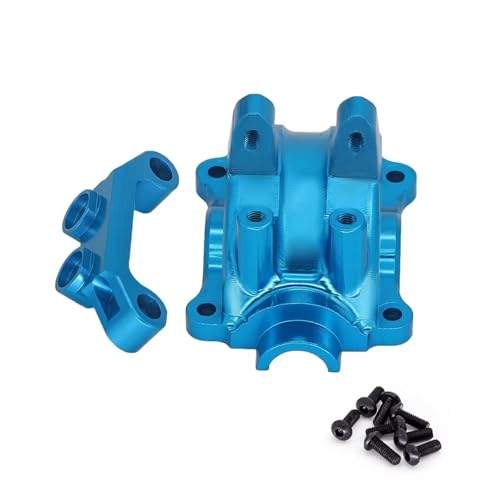 Kompatibel Mit Tamiya Für TT02 Für TT-02 1/10 RC Auto Teile Zubehör Metall Getriebe Gehäuse Getriebe Shell Differential Fall Ferngesteuerte Autoteile(Blue) von JVRWSC
