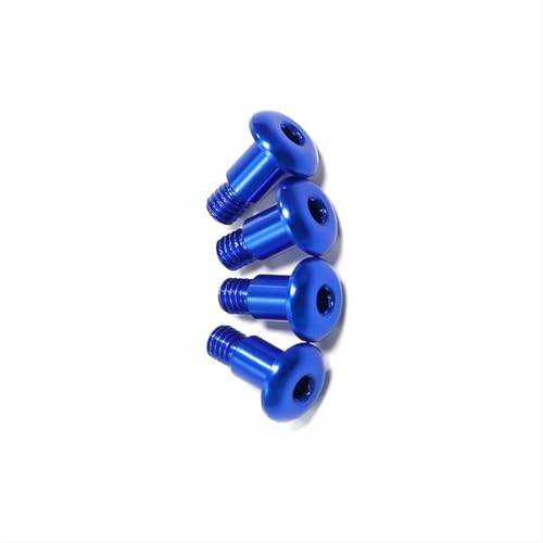 Kompatibel Mit Tamiya Für TT02 Für TT02B 1/10 RC-Auto-Tuning-Teile, Ersatzzubehör, 4 Stück, Stufenschraube Aus Aluminiumlegierung, Blau RC-Zubehör Kompatibel Mit Tamiya Für TT02 Für TT02B 1/10 RC-Auto-Tuning-Teile, Ersatzzubehör, 4 Stück, Stufenschraube Aus Aluminiumlegierung, Blau RC-Zubehör von JVRWSC
