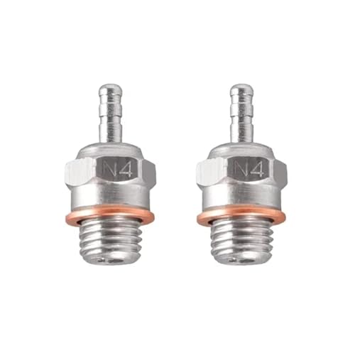 Kompatibel Mit Traxxas Für Kyosho Für HSP Für Redcat 1/8 1/10 RC Auto LKW Für Buggy Für Nitro Motoren Heißer Für Spark Glow Plug Ersetzen Ferngesteuerte Autoteile(2pcs N4) von JVRWSC