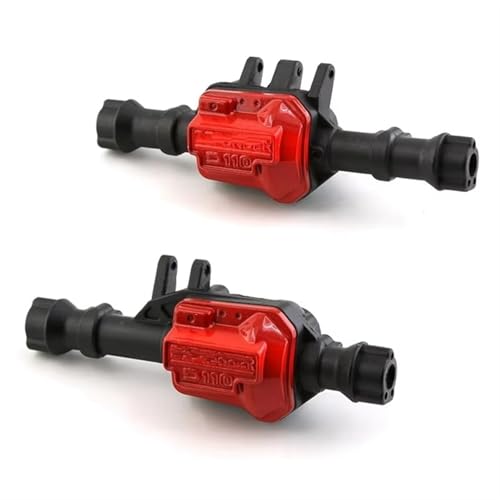 Kompatibel Mit Traxxas TRX-4 Metall-Vorder- Und Hinterachsgehäuse, Achsgehäuse, 1/10 RC Crawler Auto, Upgrade-Teile, Zubehör Vorder Hinterachse RC(Black) von JVRWSC