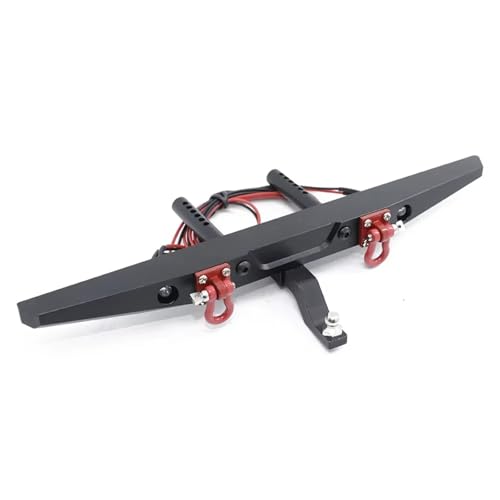 Kompatibel Mit Traxxas TRX4 Für Axial SCX10 1/10 RC Crawler Auto-Upgrade-Teile Zubehör Metall Vorne Und Hinten Stoßstange Mit Licht RC-Stoßstange(Rear) von JVRWSC