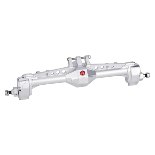 Kompatibel Mit Vanquish VS4-10, Für Phoenix F10, Für LCG, Für Chassis 1/10 RC Crawler Upgrade-Teile, Bearbeitete Aluminium-Vorder- Und Hinterportalachse Vorder Hinterachse RC(Silver,Rear) von JVRWSC