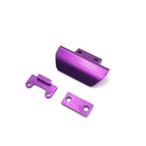 Kompatibel Mit WLtoys 1/14 144010 144001 144002 1/12 124017 124019 RC-Autoteile, Metall-Upgrade-Modifikation, Frontstoßstange RC-Stoßstange(Purple) von JVRWSC
