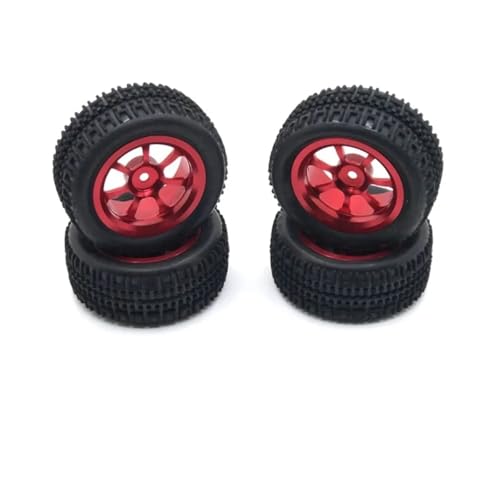 Kompatibel Mit WLtoys Für WPL Für MN LC Für JJRC Für Henglong 1/18 1/16 1/14 1/12 RC-Auto-Upgrade-Teile Metall-Radnabenreifen RC-Zubehör(Red) von JVRWSC