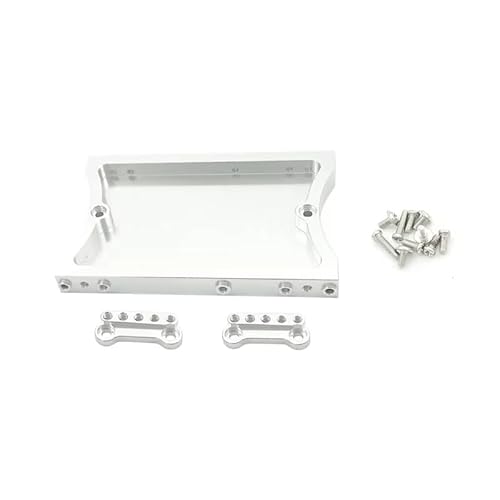 Kompatibel Mit WPL 1/16 Für MN D90 D91 D96 D99 MN90 Für MN99S 1/12 RC-Autoteile, Vorderer Hinterer Lenkservo, Fester Montagehalterungsstrahl RC-Zubehör(Silver,Rear) von JVRWSC