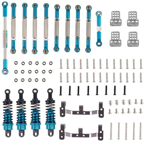 Kompatibel Mit WPL 1/16 RC Crawler Truck Teile Stoßdämpfer Dämpfer DIY Ersatzzubehör Mit Verlängerung Für Sitz Ferngesteuerte Autoteile(Blue) von JVRWSC