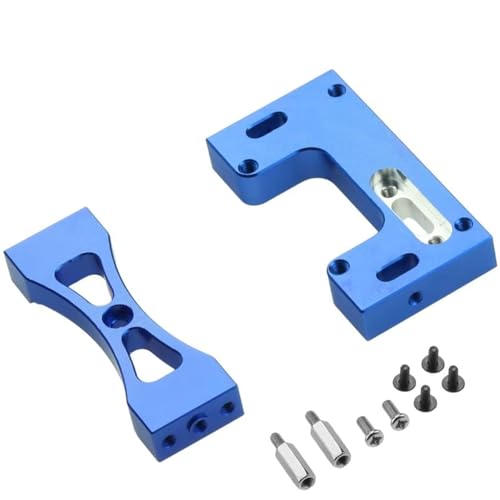 Kompatibel Mit WPL C14 C24 B14 B24 Für MN D90 Für MN99S RC Autoteile Zubehör Metallbatteriehalterung Für Sitz Mit Balken-Querträger-Set Ferngesteuerte Autoteile(Blue,Set) von JVRWSC