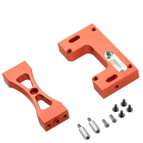 Kompatibel Mit WPL C14 C24 B14 B24 Für MN D90 Für MN99S RC Autoteile Zubehör Metallbatteriehalterung Für Sitz Mit Balken-Querträger-Set Ferngesteuerte Autoteile(Red,Set) von JVRWSC