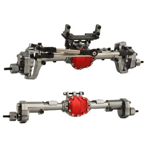 Kompatibel Mit WPL C14 C24 C34 C44 B14 B24 1/16 RC Auto-Upgrades Teile Zubehör Metall Vorder- Und Hinterachse Set Vorder Hinterachse RC(Gray,Rear and Front) von JVRWSC
