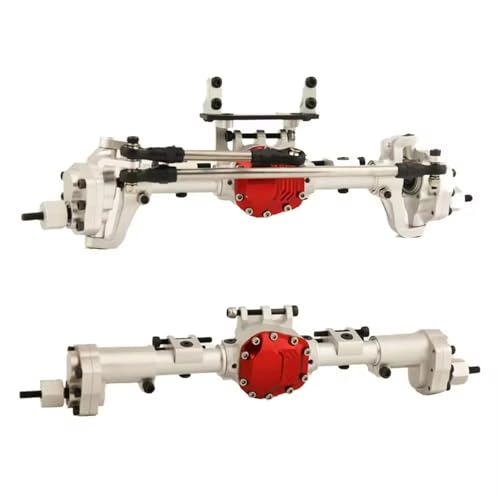 Kompatibel Mit WPL C14 C24 C34 C44 B14 B24 1/16 RC Auto-Upgrades Teile Zubehör Metall Vorder- Und Hinterachse Set Vorder Hinterachse RC(Silver,Rear and Front) von JVRWSC