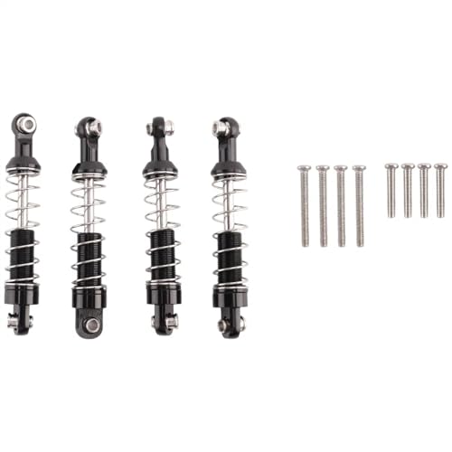 Kompatibel Mit WPL C14 C24 C34 Für MN D90 D91 D96 D99 D99S MN90 Für MN99S RC Auto Upgrade Teile4 Stück Metall Stoßdämpfer Dämpfer Schwarz Ferngesteuerte Autoteile von JVRWSC