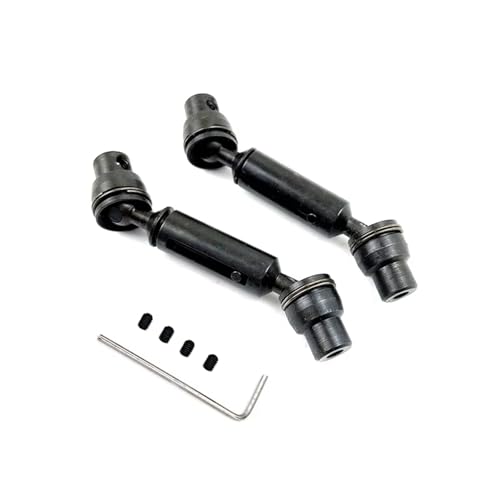 Kompatibel Mit WPL C14 C24 D12 B14 B24 B16 B36 Für MN D90 Für MN98 Für MN99S RC Auto Upgrades Teile Metall Antriebswelle Antriebswelle CVD Ferngesteuerte Autoteile(Black,4x4) von JVRWSC
