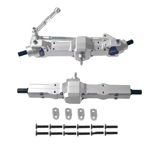 Kompatibel Mit WPL C14 C24 Für Feiyu Für JJRC 1/16 Fernbedienungsauto Metall Vorder- Und Hinterachse Upgrade Modifikation Teile Brücke Insgesamt Vorder Hinterachse RC(Silver) von JVRWSC