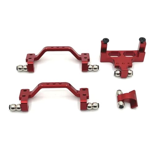 Kompatibel Mit WPL C64 C64-1 1/16 RC Auto Upgrade Teile Zubehör Metall Link Rod Mount Zugstange Halterung Servo Mount Basis Ferngesteuerte Autoteile(Red) von JVRWSC