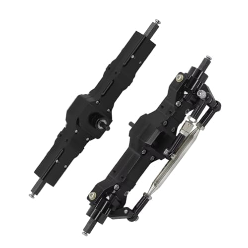 Kompatibel Mit WPL C74 C14 C24 C34 C54 B14 B24 Für Feiyu 1/10 1/16 RC Auto Ersatzteile Metall Upgrade Vordere Hinterachse Montage Vorder Hinterachse RC(Black) von JVRWSC