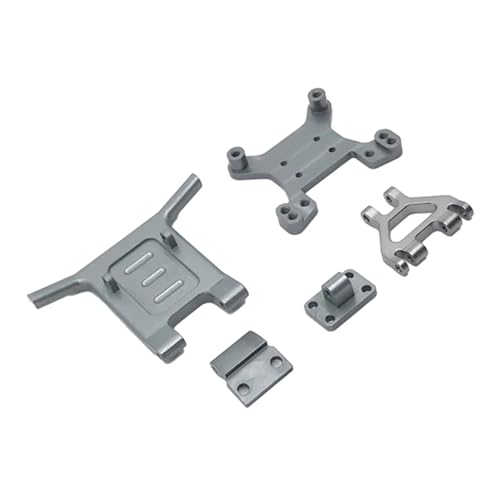Kompatibel Mit Wltoys 144001 1/14 RC-Auto-Upgrade-Teile, Modifikation, Ersatzteil, Zubehör, Frontstoßstange Aus Aluminiumlegierung RC-Zubehör(Gray) von JVRWSC