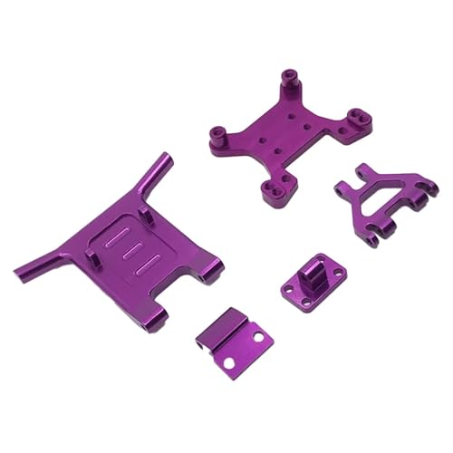 Kompatibel Mit Wltoys 144001 1/14 RC-Auto-Upgrade-Teile, Modifikation, Ersatzteil, Zubehör, Frontstoßstange Aus Aluminiumlegierung RC-Zubehör(Purple) von JVRWSC