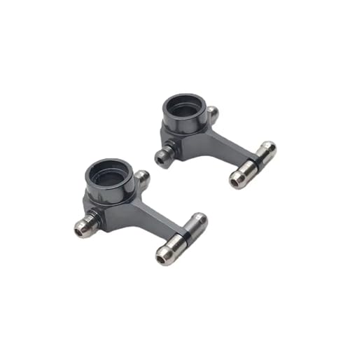 Kompatibel Mit Wltoys 284131 K969 K979 K989 K999 P929 P939 1/28 RC-Auto-Upgrade-Teile, 2-teilige Metall-Vorderrad-Lenkschale RC-Zubehör(Black) von JVRWSC