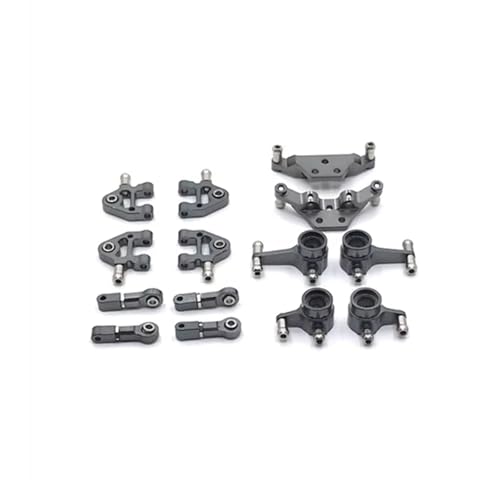 Kompatibel Mit Wltoys 284161 284010 284131 K989 K979 K969 P929 P939 1/28 RC Auto Upgrade Zubehör Set Metall Teile Kit Ferngesteuerte Autoteile(Gray) von JVRWSC
