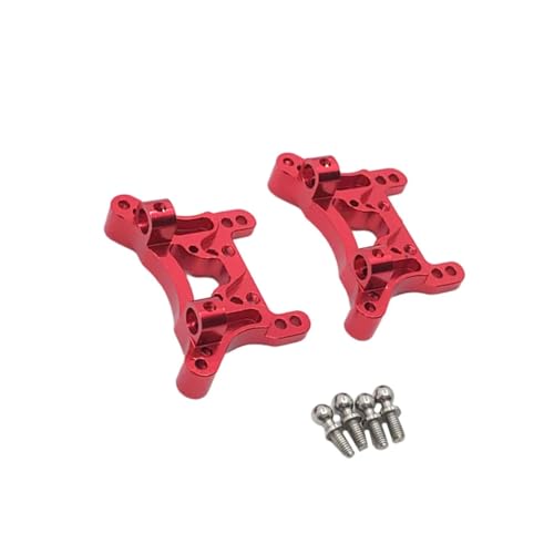 Kompatibel Mit Wltoys A959 A969 A979 K929 Fernbedienungsautos Upgrade Teile RC Ersatzzubehör Metallschockturm Ferngesteuerte Autoteile(Red) von JVRWSC