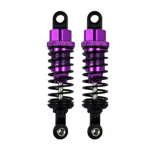 Kompatibel Mit Wltoys A959 A969 A979 K929 Für WPL C14 C24 Für MN D90 D91 99S RC-Auto-Upgrade-Teile, 2 Stück Aluminium-Stoßdämpfer RC-Zubehör(Purple) von JVRWSC