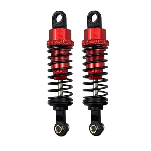 Kompatibel Mit Wltoys A959 A969 A979 K929 Für WPL C14 C24 Für MN D90 D91 99S RC-Auto-Upgrade-Teile, 2 Stück Aluminium-Stoßdämpfer RC-Zubehör(Red) von JVRWSC