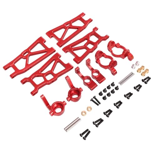 Kompatibel Mit ZD Für Racing DBX-10 1/10 Ferngesteuertes Auto, Upgrade-Modifikationsteile, Metall-Kipphebel-Lenkbecher, 5-teiliges Set RC-Zubehör(Red) von JVRWSC