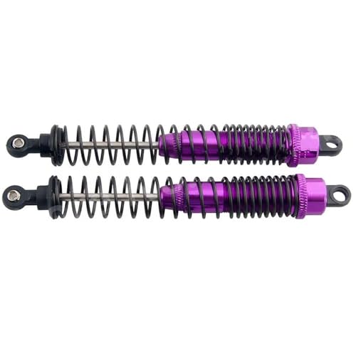 RC-Auto Stoßdämpfer Kompatibel Mit 94180 1/10 Ferngesteuerten Autos 2 Stück Aluminiumlegierung RC Auto Upgrade Teile Stoßdämpfer 130 Mm(Purple) von JVRWSC
