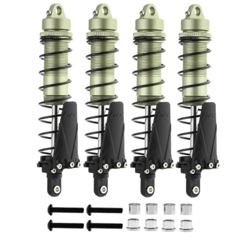 RC-Auto Stoßdämpfer Kompatibel Mit Axial Für SCX10 Für AXI03007 Für RBX10 D90 Für TRX4 1/10 RC Crawler Auto Metall 110 Mm Stoßdämpfer Öldämpfer(Green) von JVRWSC