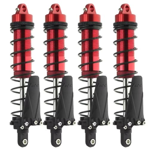 RC-Auto Stoßdämpfer Kompatibel Mit Axial Für SCX10 Für AXI03007 Für RBX10 D90 Für TRX4 1/10 RC Crawler Auto Metall 110 Mm Stoßdämpfer Öldämpfer(Red) von JVRWSC