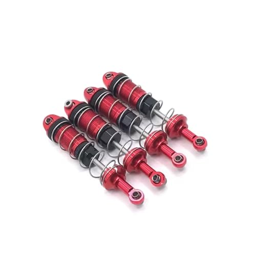 RC-Auto Stoßdämpfer Kompatibel Mit HB ZP1001 02 03 04 RC Auto Ersatzteile Teile Upgrade Metall Stoßdämpfer(Red) von JVRWSC