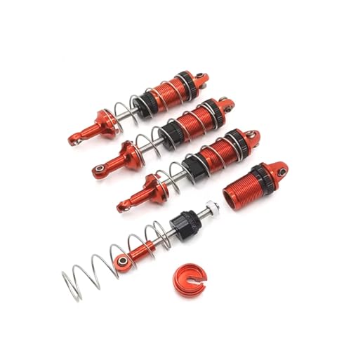RC-Auto Stoßdämpfer Kompatibel Mit Mang NIU MN86 G500 MN86S 1/12 RC-Auto-Upgrade-Modifikationszubehörteile 4-teiliger Stoßdämpfer(Red) von JVRWSC